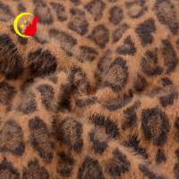 Fashion garment super soft brushed animal leopard printed pakistani velvet fabrics